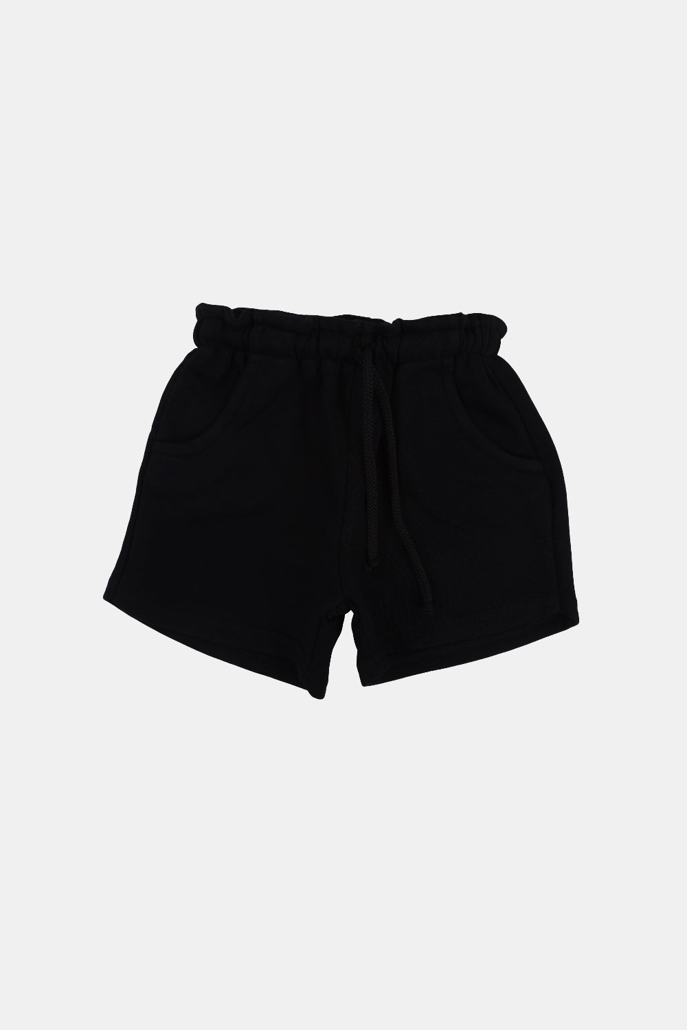 black cotton shorts