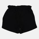 Unisex Kids Black Cotton Shorts