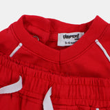 Unisex Baby Red "SUMMER" Cotton Outfit Set