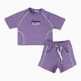 unisex baby 2-piece outfit set – purple
