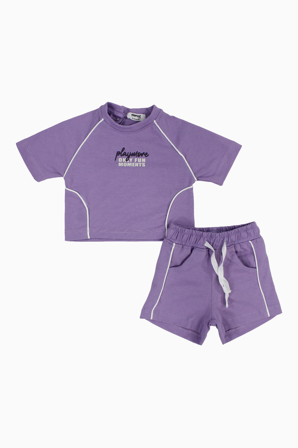 unisex baby 2-piece outfit set – purple