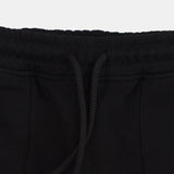 Unisex Kids Black Cotton Shorts