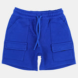 Unisex Kids Blue Cotton Shorts