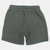 Unisex Kids Olive Cotton Shorts