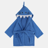 Unisex Kids Swim Robe – Blue Shark
