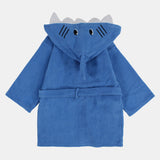 Unisex Kids Swim Robe – Blue Shark