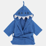 Unisex Baby Swim Robe - Blue Shark