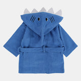 Unisex Baby Swim Robe - Blue Shark