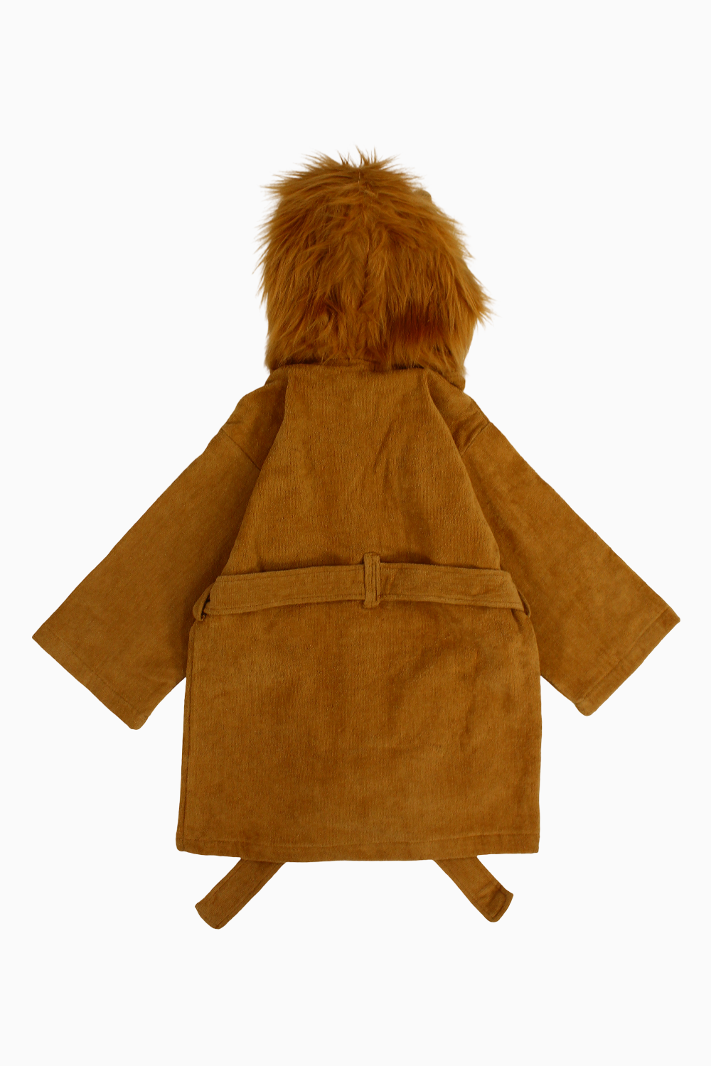 Unisex Plush Swim Robe – Brown with Lion Design