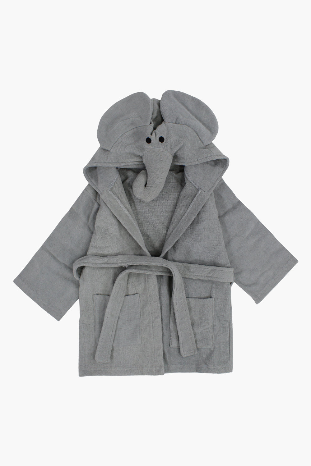 unisex swim robe – grey elephant sleeves