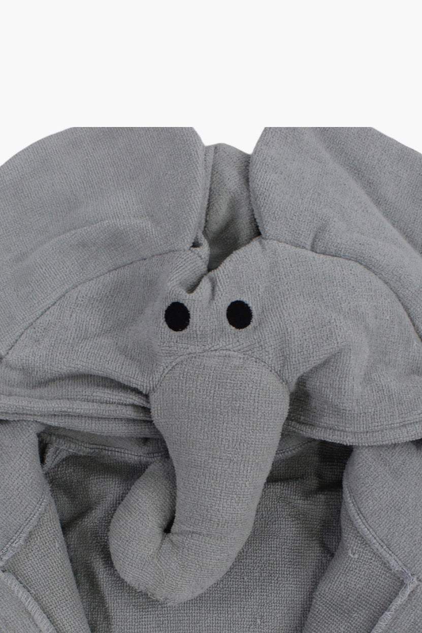 unisex swim robe – grey elephant sleeves