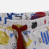 Baby Boys Swimsuit – Beige with Fish Print