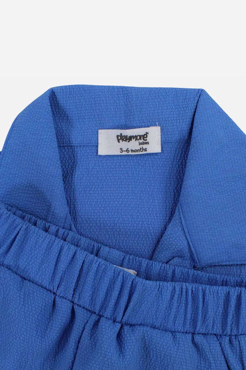 Unisex Baby 2-Piece Outfit Set – Blue - playmore