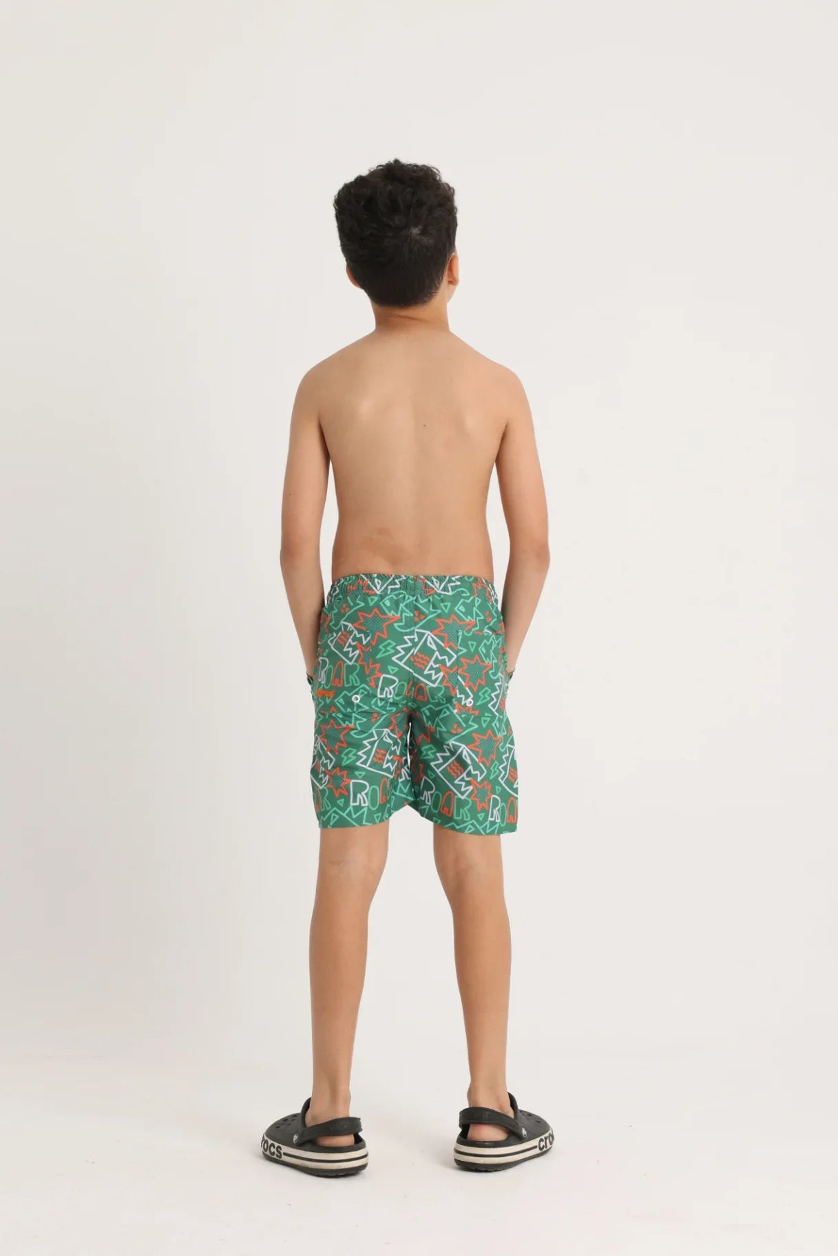 Boys Swimsuit – Green Dino Roar Print - playmore