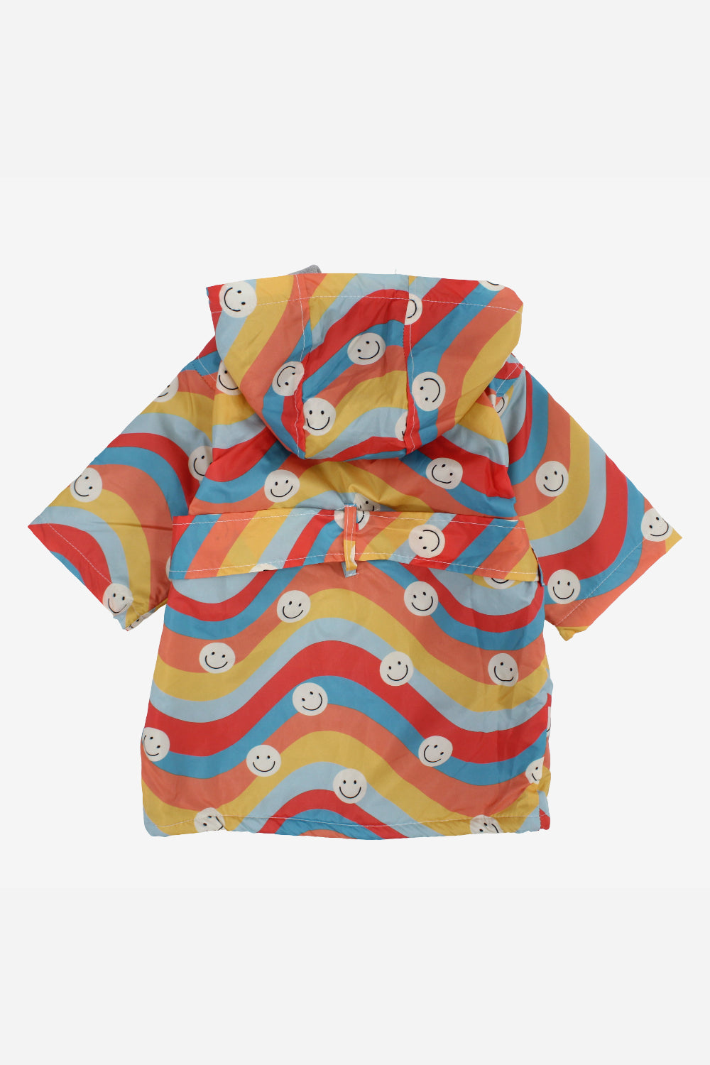 Unisex Baby Waterproof Swim Robe – Multicolored with Smiley Faces