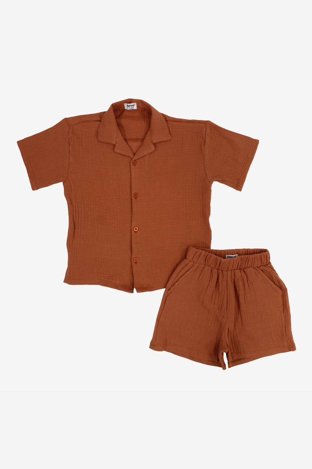 Unisex Cotton 2-Piece Outfit Set – Brick