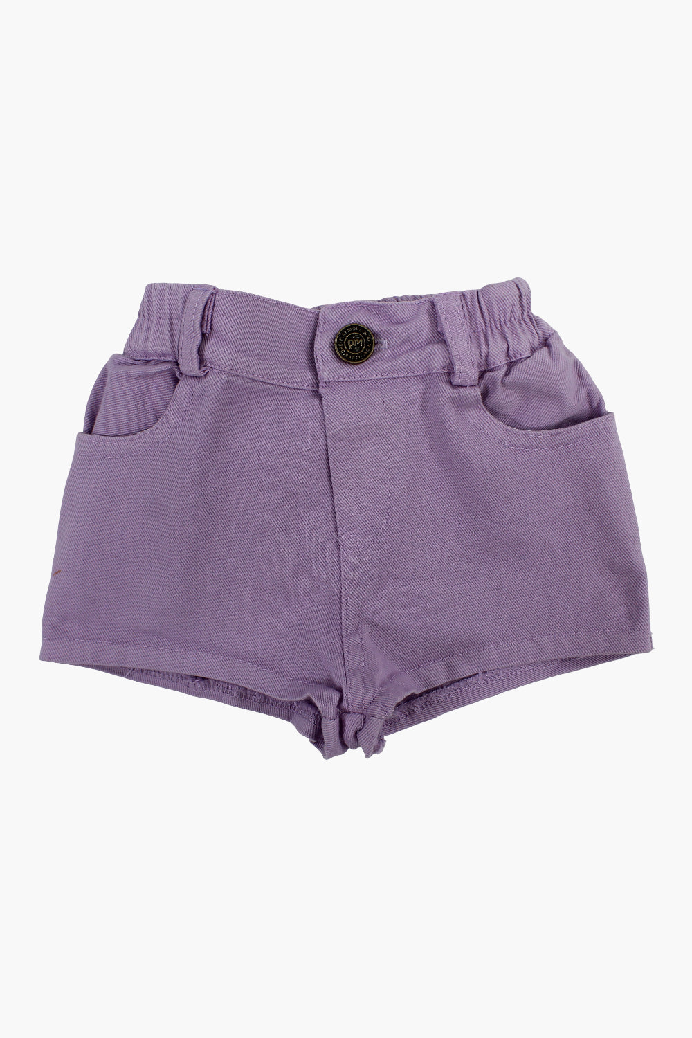 Baby Girls Gabardine Shorts – Purple