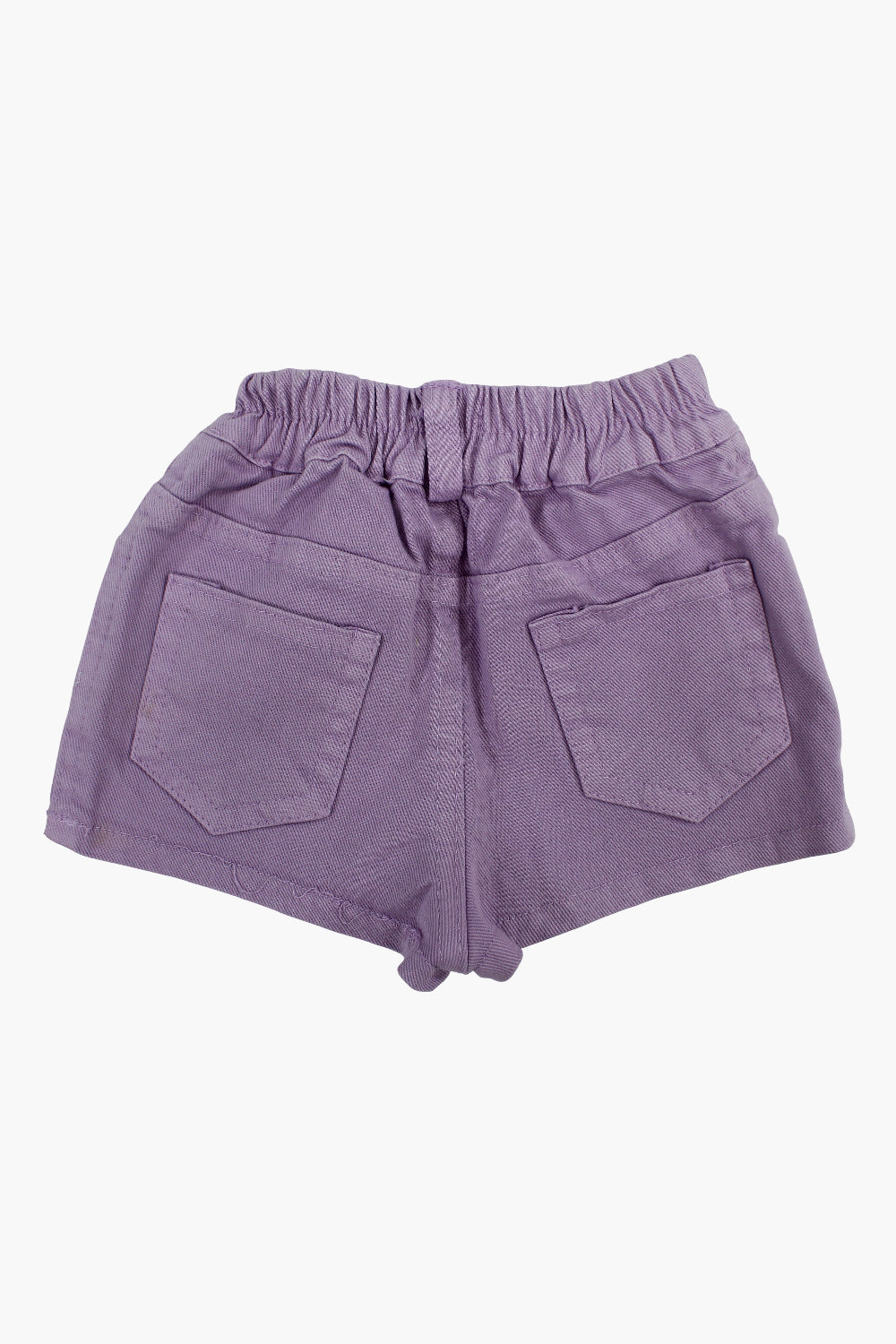 Baby Girls Gabardine Shorts – Purple