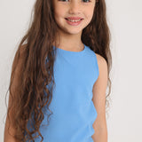 Girls Outfit Set – Babyblue Sleeveless