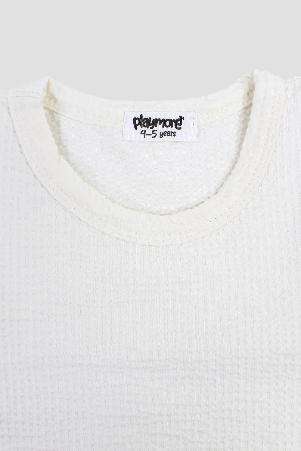 Girls Cotton Tank Top – Off-white - playmore
