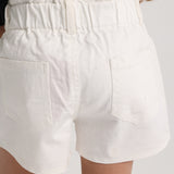 Girls Gabardine Shorts – Offwhite