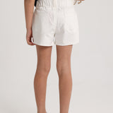 Girls Gabardine Shorts – Offwhite