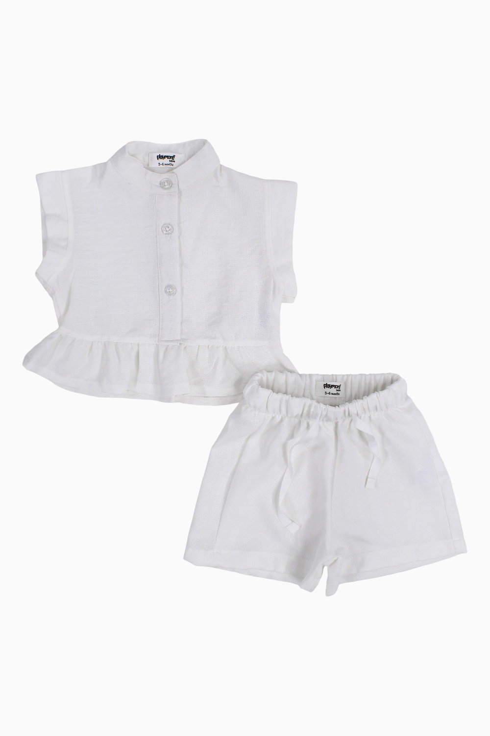 Baby Girls 2-Piece Outfit Set – Off-white