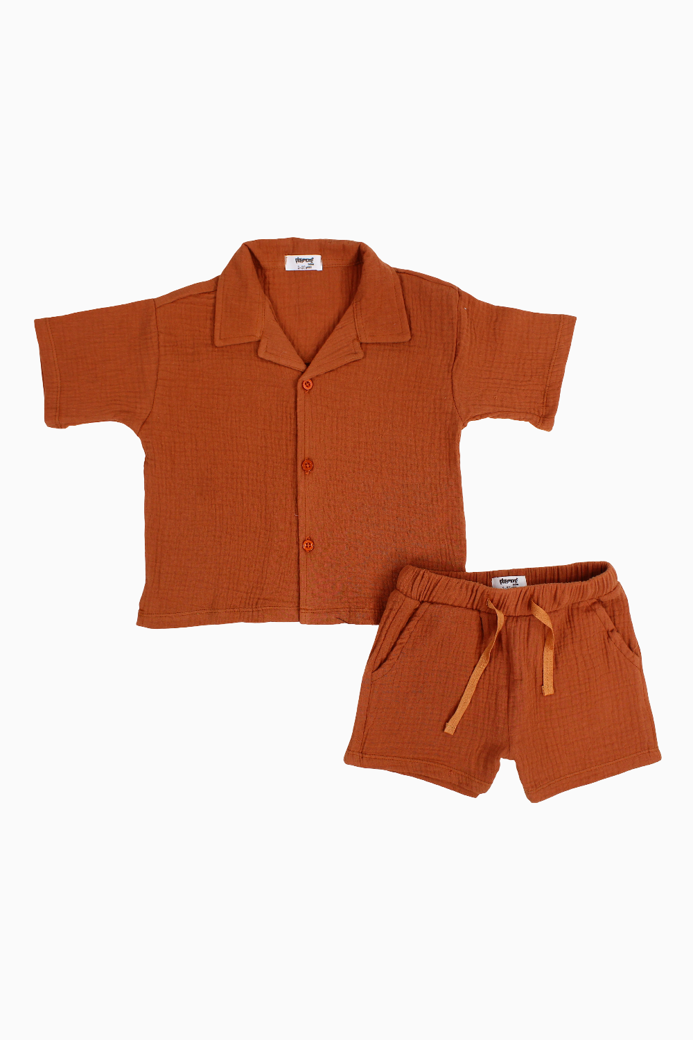 Unisex Baby Cotton Outfit Set – Brick