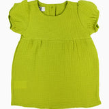 Baby Girls Cotton Dress – Light Green