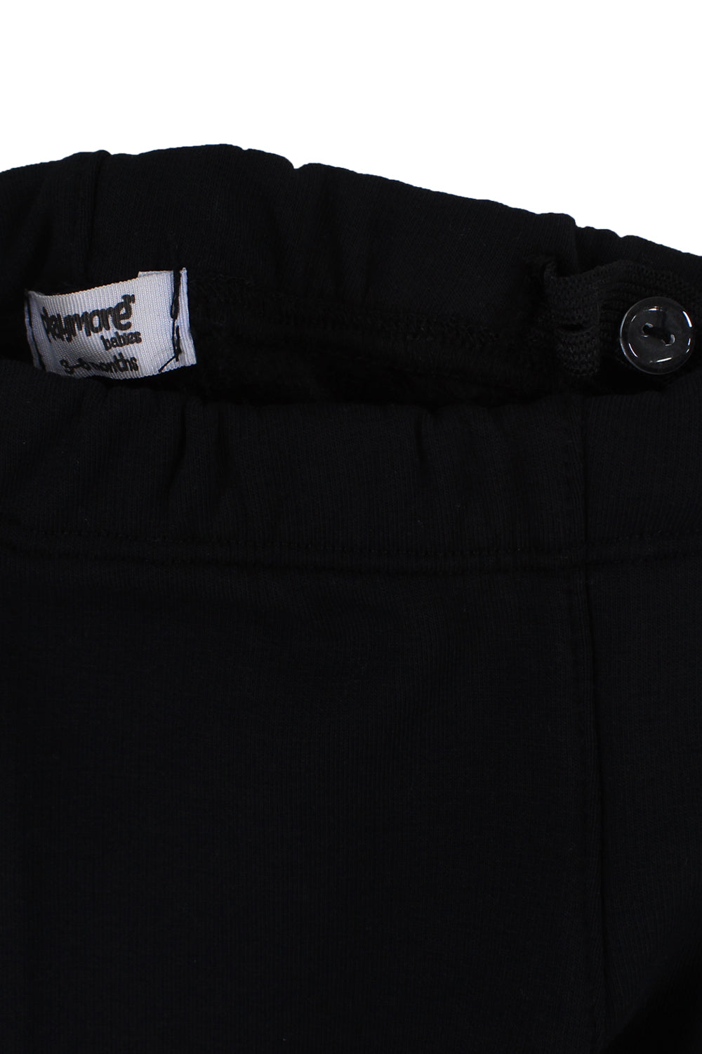 baby girls interlock fur leggings – black