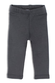 baby girls interlock fur leggings – dark grey