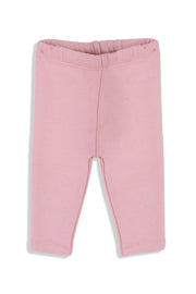 baby girls interlock fur leggings – dusty pink