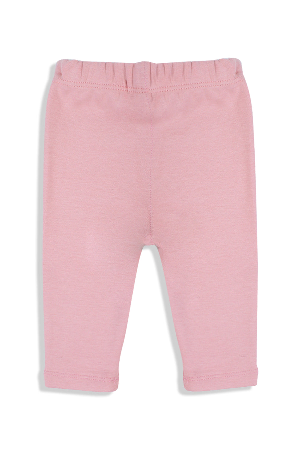 baby girls interlock fur leggings – dusty pink