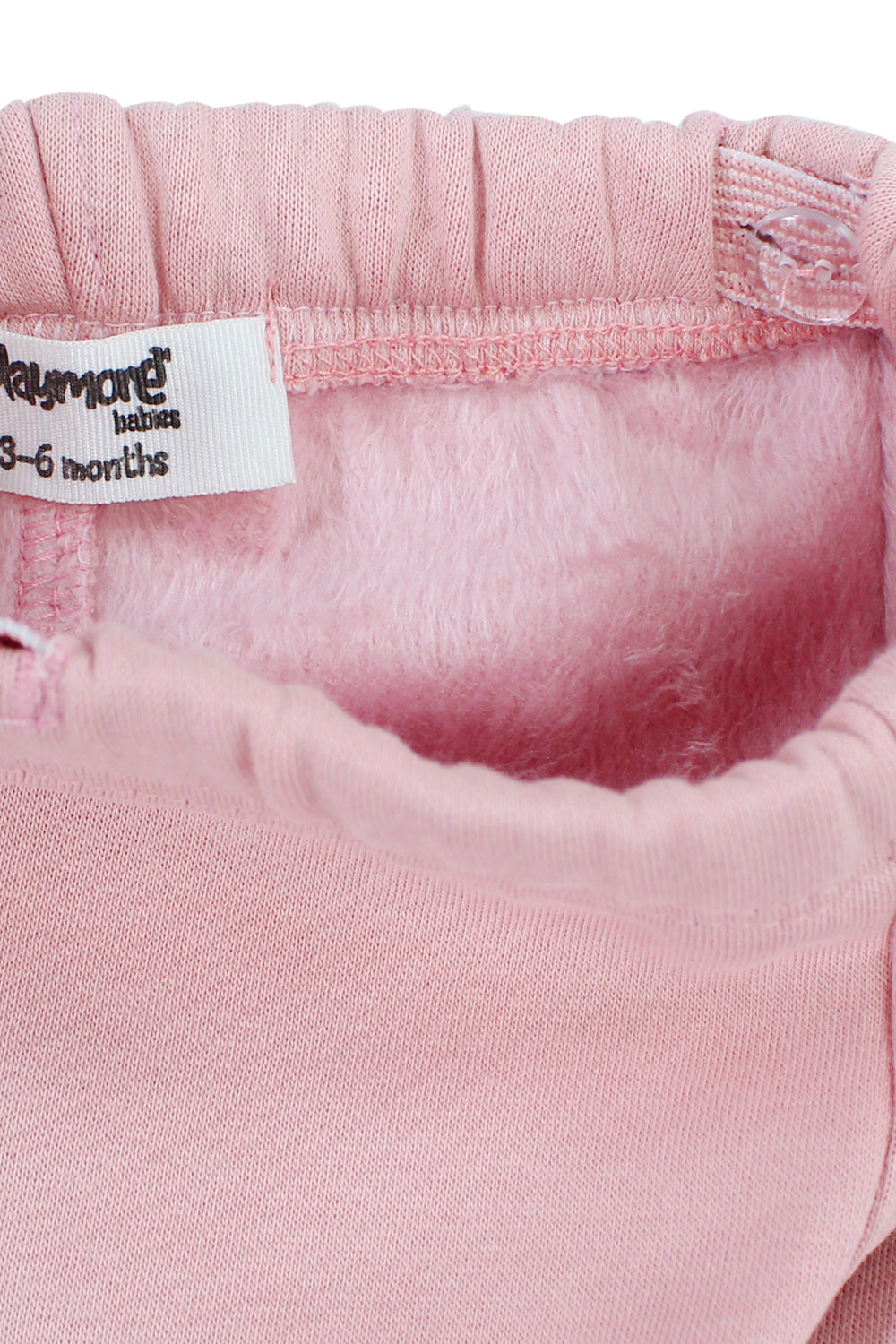 baby girls interlock fur leggings – dusty pink