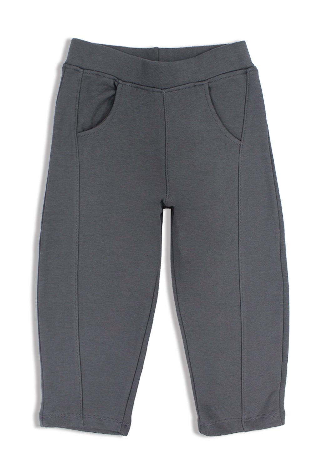 girls barrel fit pants – dark grey