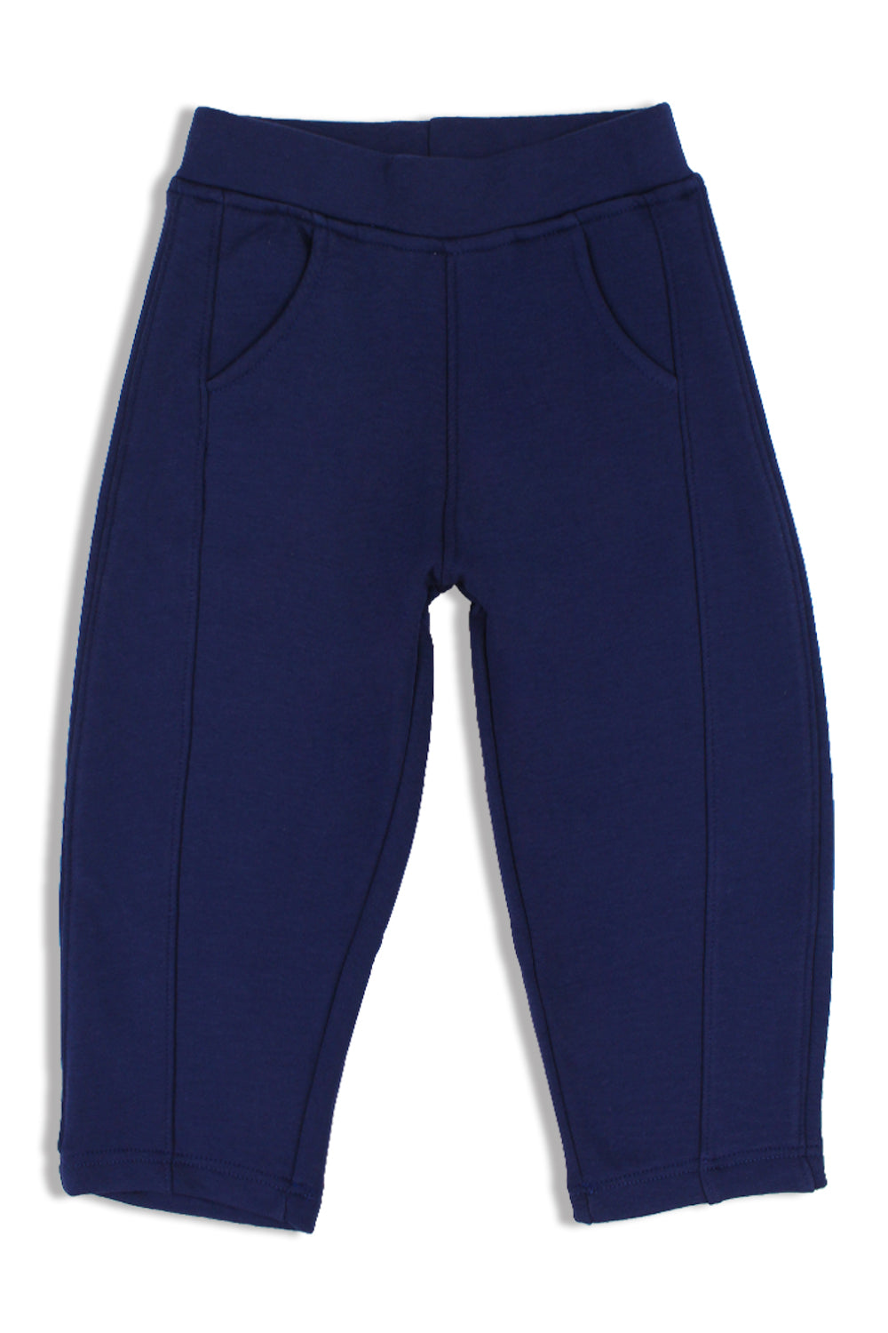 girls barrel fit pants – navy