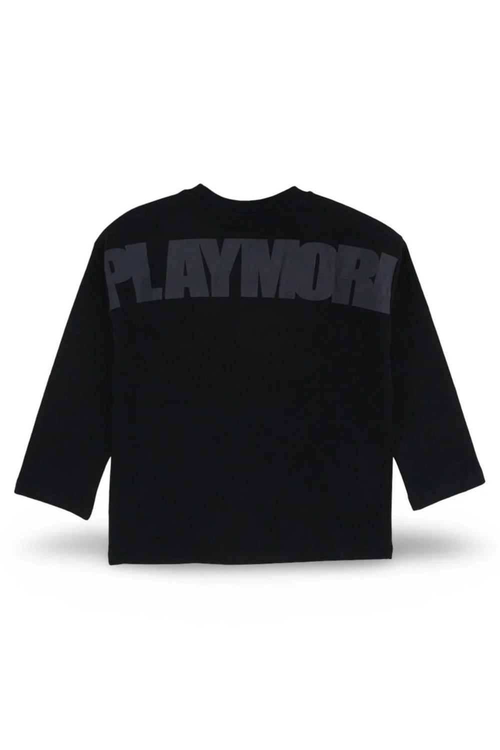 unisex cotton t-shirt black with playmore print