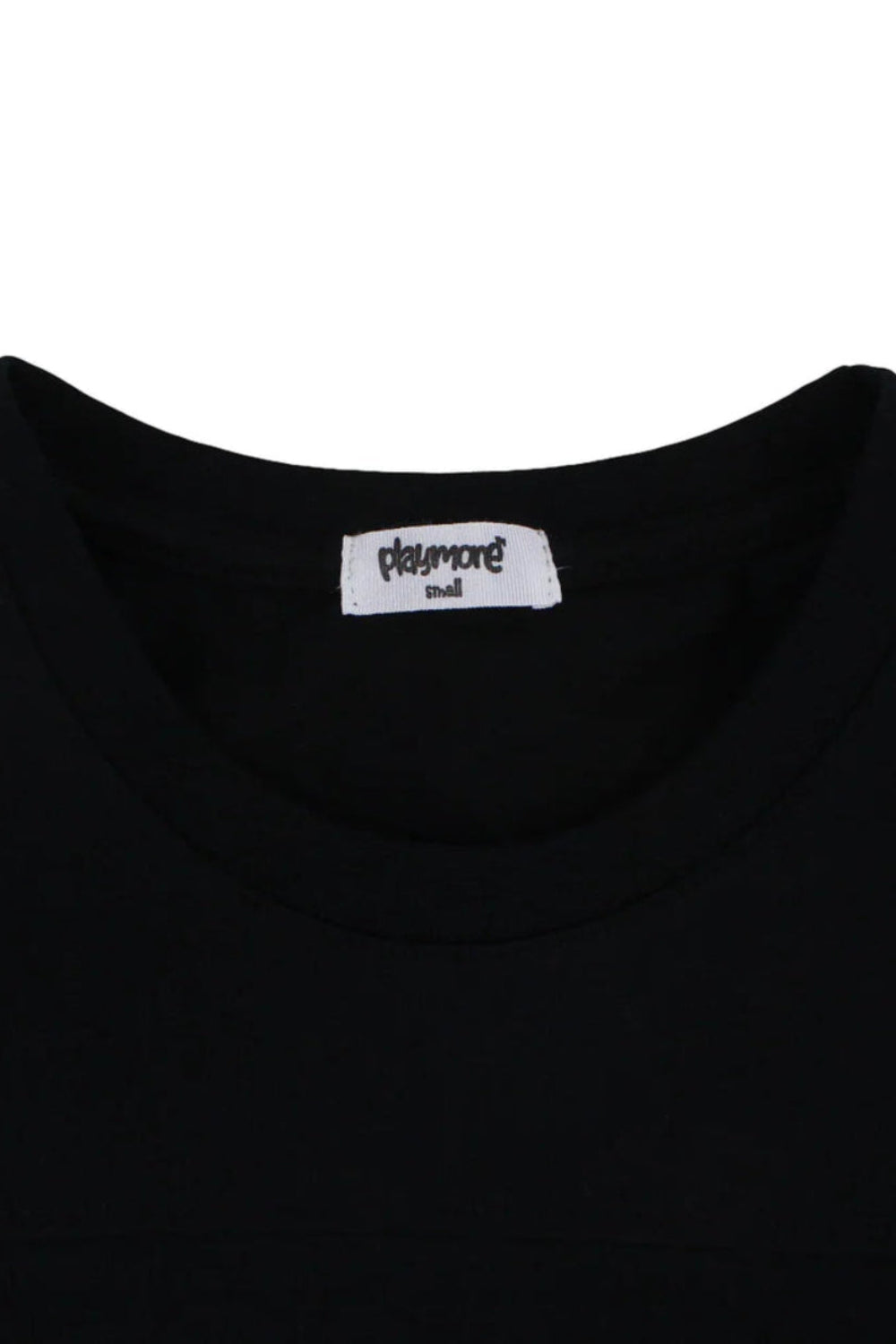 teens unisex cotton t-shirt black with playmore print