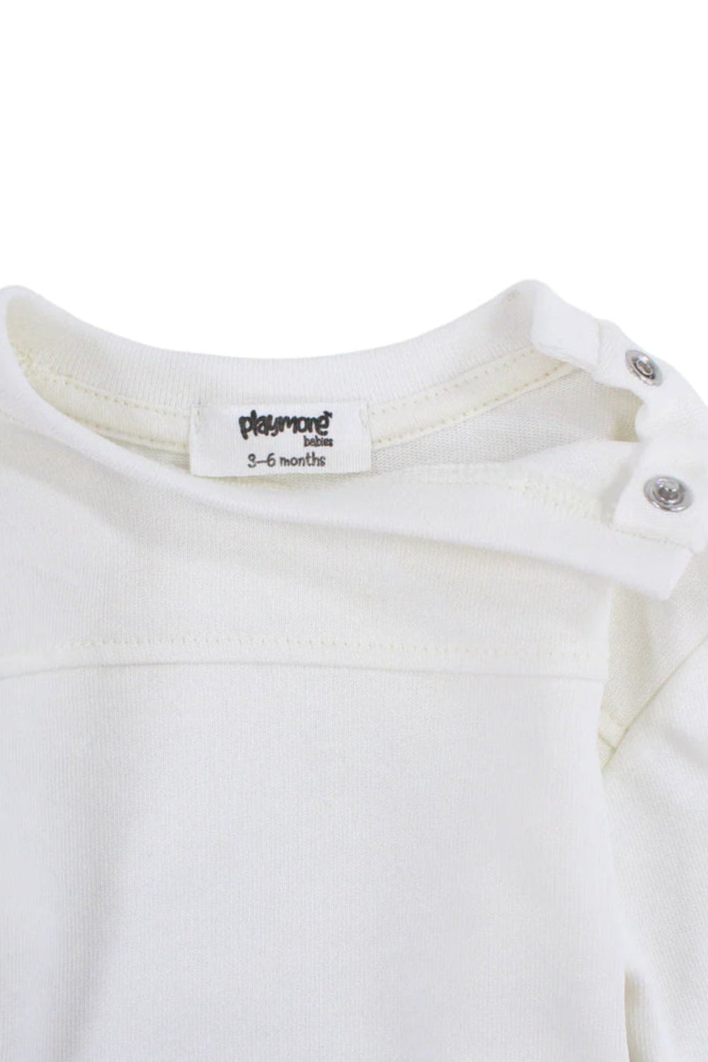 unisex cotton t-shirt offwhite with playmore print
