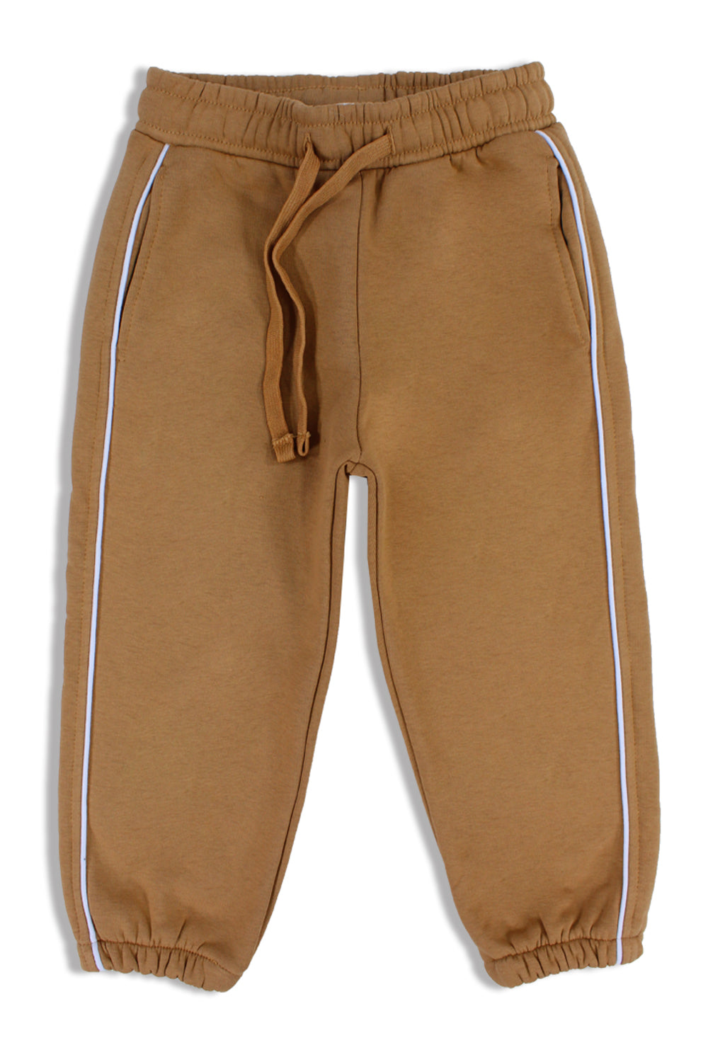 boys cotton sweatpants – camel