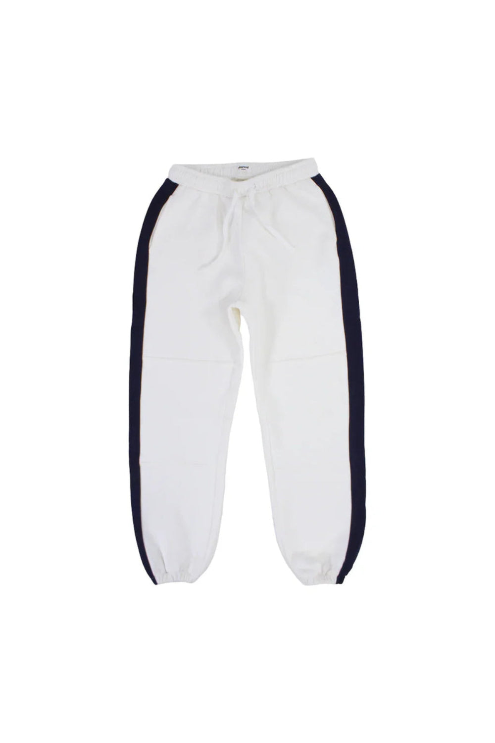 teens cotton sweatpants - offwhite & navy