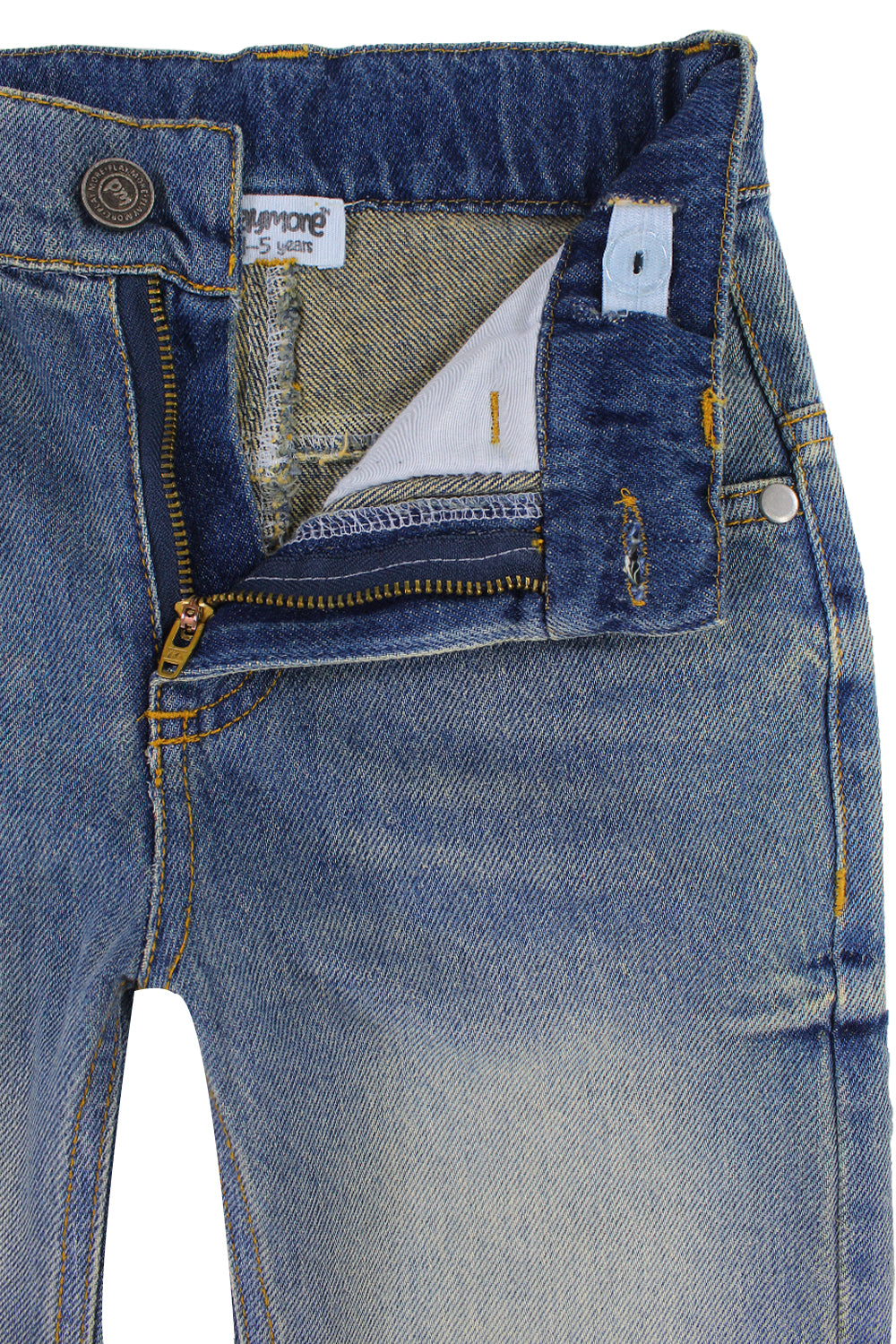 unisex light wash denim pants