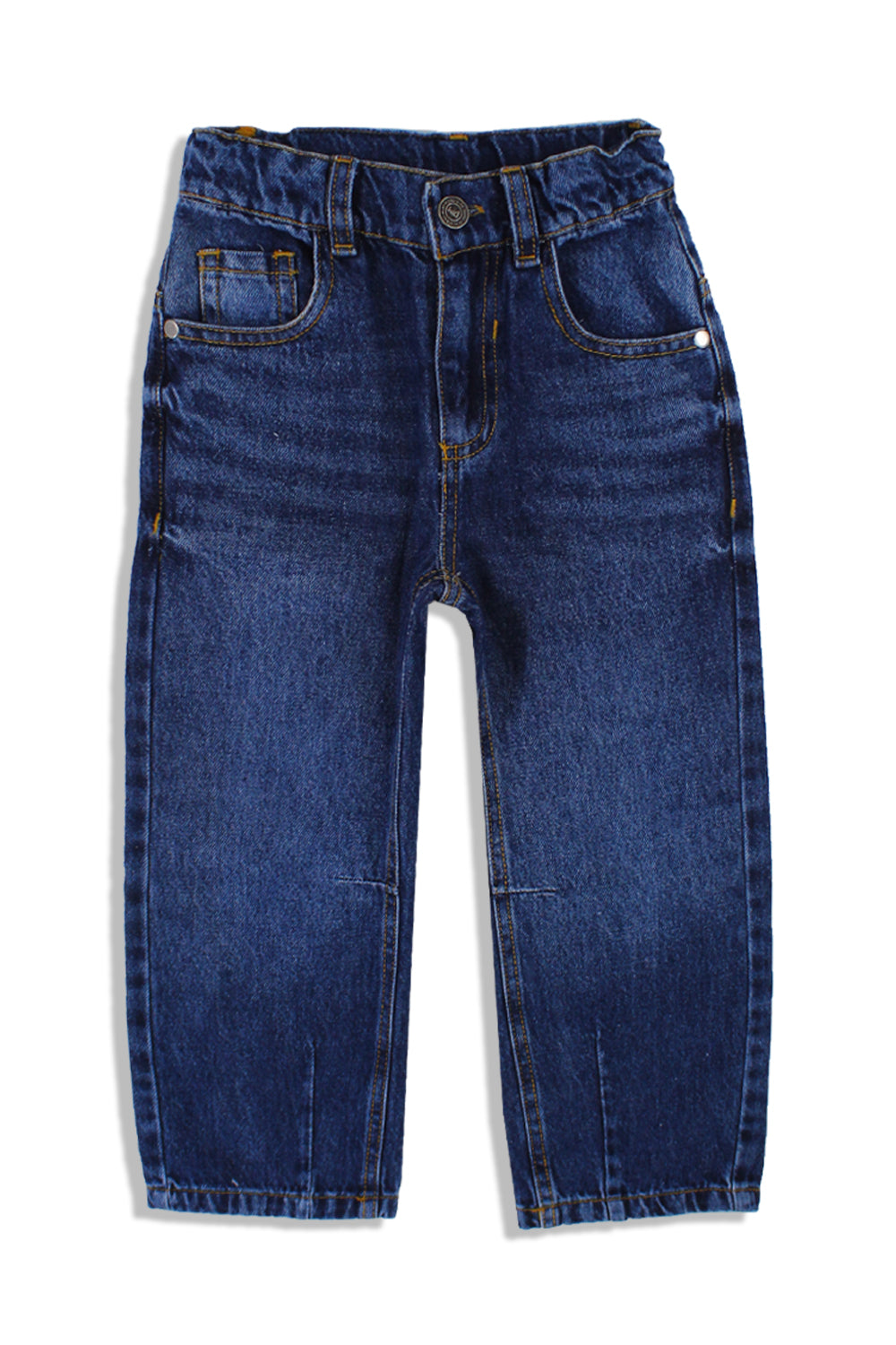 unisex dark blue denim pants