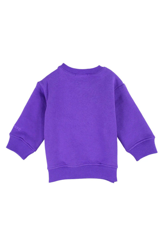 unisex cotton sweatshirt - purple
