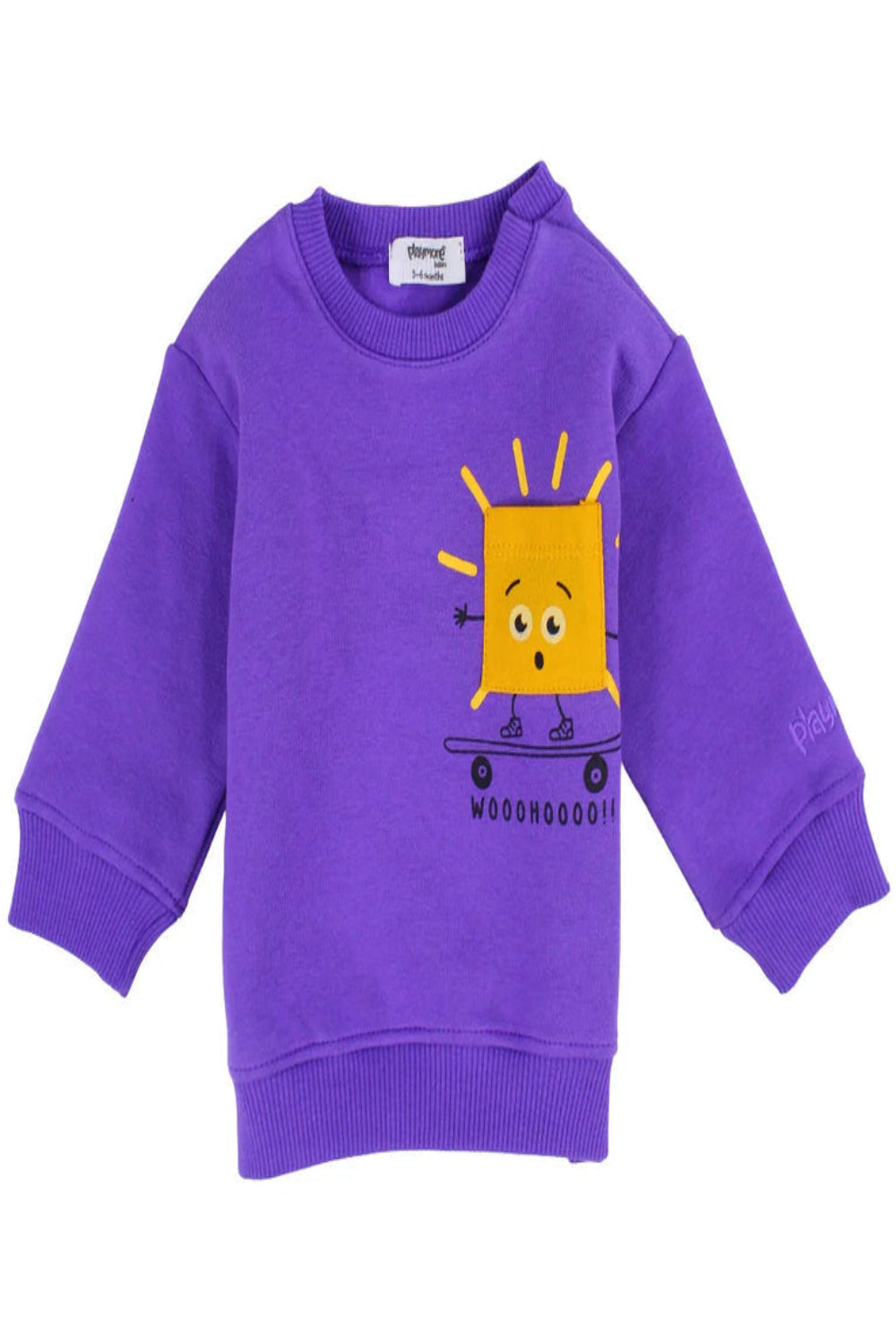 unisex cotton sweatshirt - purple