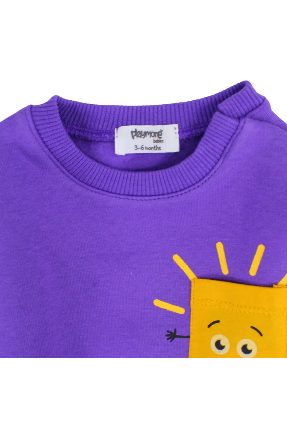 unisex cotton sweatshirt - purple