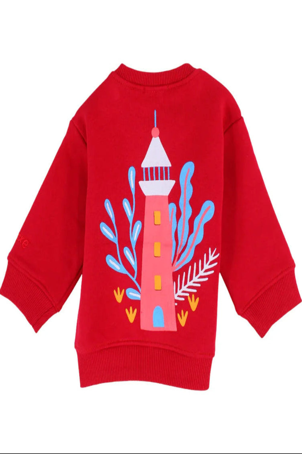 girls cotton sweatshirt - red