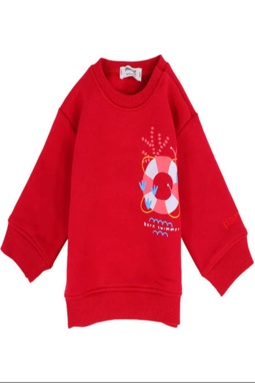 girls cotton sweatshirt - red