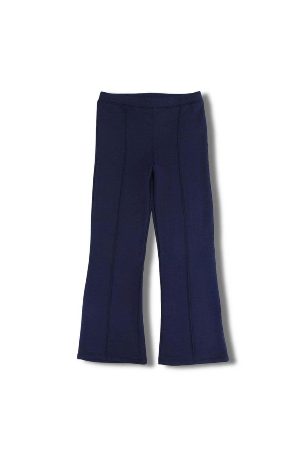 teens cotton flared leggings - navy