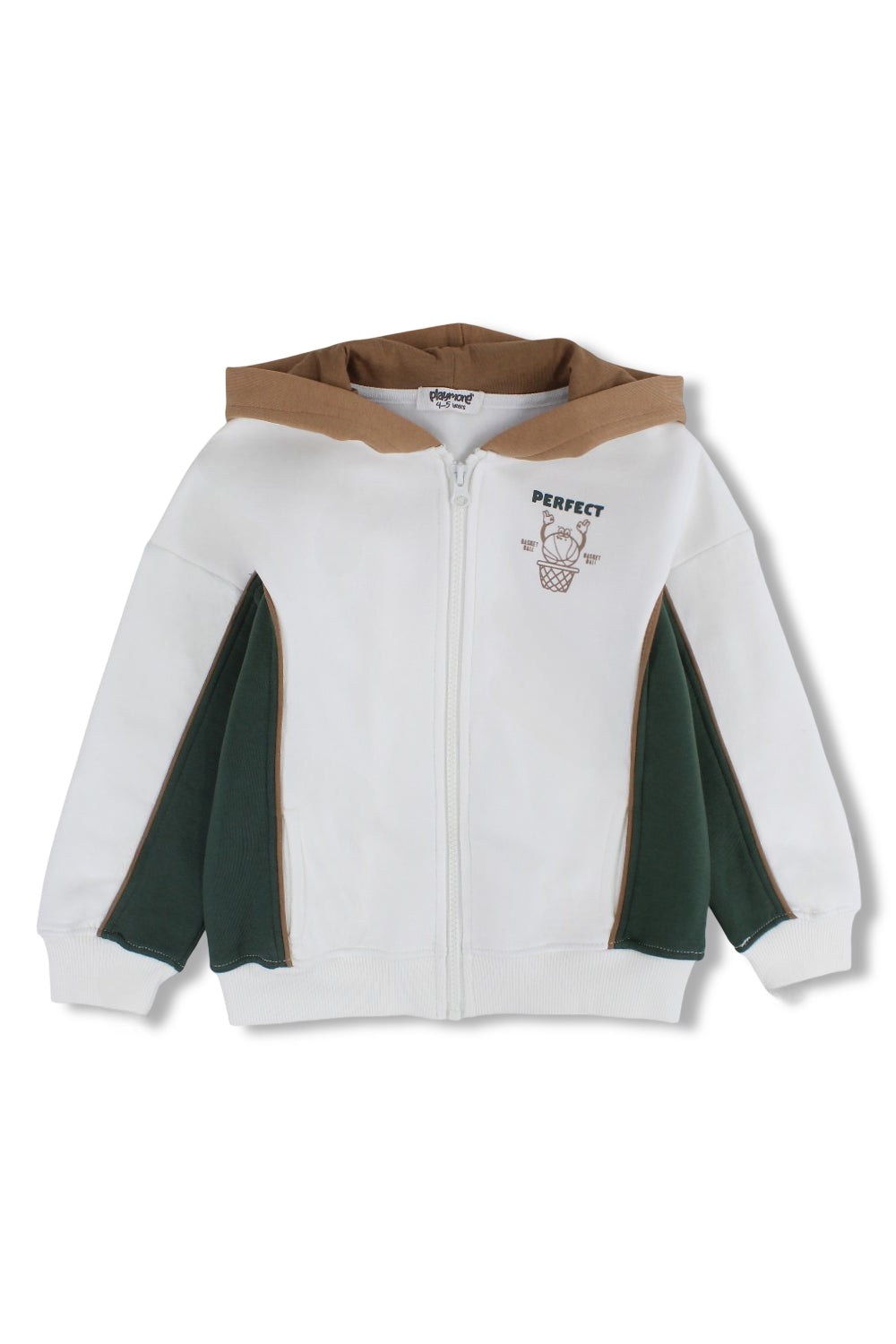 unisex cotton hoodie – offwhite "prefect" design